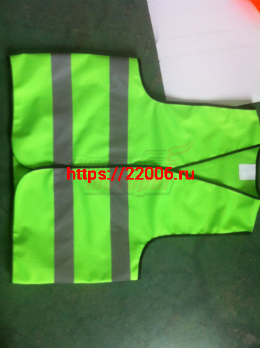 Жилет световозвращающий для взрослых (71х59 см) с липучкой (M) Жилет световозвращающий для взрослых (71х59 см) с липучкой (M)