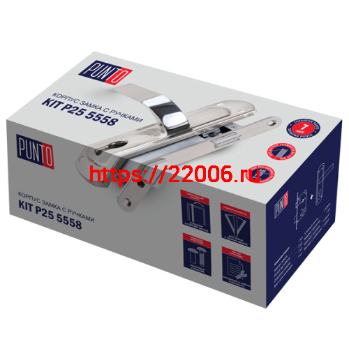Корпус замка Punto (Пунто) с ручкой LOCKSET25.ORION.5558-1 (KIT P25 5558 ORION) SN/CP мат.никель/хром фото 2 Корпус замка Punto (Пунто) с ручкой LOCKSET25.ORION.5558-1 (KIT P25 5558 ORION) SN/CP мат.никель/хром фото 2